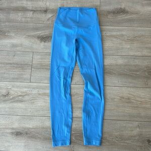 Blue Lululemon align 25 inch leggings